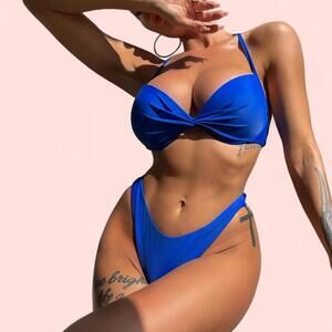 Women's Blue Bikinis-and-tankini-set